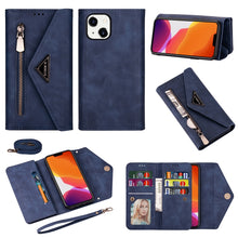 Load image into Gallery viewer, Skin Feel Zipper Horizontal Flip Leather Case, For iPhone 14, For iPhone 14 Max, For iPhone 14 Pro, For iPhone 14 Pro Max