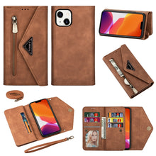 Load image into Gallery viewer, Skin Feel Zipper Horizontal Flip Leather Case, For iPhone 14, For iPhone 14 Max, For iPhone 14 Pro, For iPhone 14 Pro Max