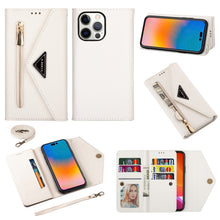 Load image into Gallery viewer, Skin Feel Zipper Horizontal Flip Leather Case, For iPhone 14, For iPhone 14 Max, For iPhone 14 Pro, For iPhone 14 Pro Max
