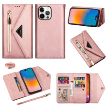 Load image into Gallery viewer, Skin Feel Zipper Horizontal Flip Leather Case, For iPhone 14, For iPhone 14 Max, For iPhone 14 Pro, For iPhone 14 Pro Max
