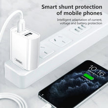 Load image into Gallery viewer, REMAX RP-U35 Jane Series 2.1A Dual USB Port Fast Charger Set, 8 Pin, Micro USB, USB-C/Type-C