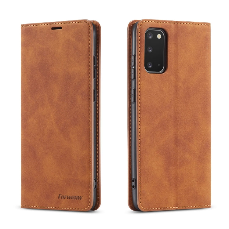 Forwenw Dream Series Oil Edge Strong Magnetism Horizontal Flip Leather Case with Holder & Card Slots & Wallet & Photo Frame, For Galaxy A51, For Galaxy A71, For Xiaomi Redmi Note 8 Pro, For Xiaomi Redmi Note 8, For Galaxy S20, For Galaxy S20 Plus      ...