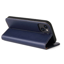 Load image into Gallery viewer, Fierre Shann PU Genuine Leather Texture Leather Phone Case, For iPhone 14, For iPhone 14 Plus, For iPhone 14 Pro, For iPhone 14 Pro Max