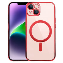 Load image into Gallery viewer, MagSafe Electroplating Straight TPU Phone Case, For iPhone 14, For iPhone 14 Plus, For iPhone 14 Pro, For iPhone 14 Pro Max, For iPhone 13