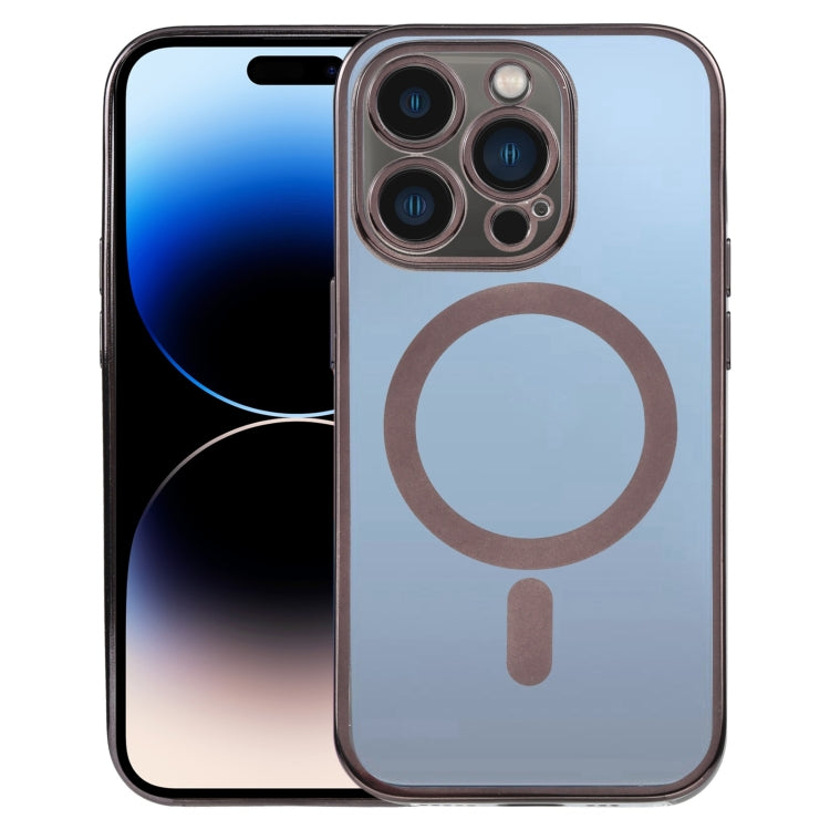 MagSafe Electroplating Straight TPU Phone Case, For iPhone 14, For iPhone 14 Plus, For iPhone 14 Pro, For iPhone 14 Pro Max, For iPhone 13