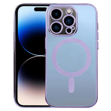 Load image into Gallery viewer, MagSafe Electroplating Straight TPU Phone Case, For iPhone 14, For iPhone 14 Plus, For iPhone 14 Pro, For iPhone 14 Pro Max, For iPhone 13
