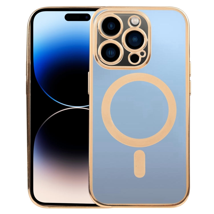 MagSafe Electroplating Straight TPU Phone Case, For iPhone 14, For iPhone 14 Plus, For iPhone 14 Pro, For iPhone 14 Pro Max, For iPhone 13