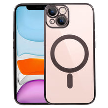 Load image into Gallery viewer, MagSafe Electroplating Straight TPU Phone Case, For iPhone 11, For iPhone 11 Pro, For iPhone 11 Pro Max