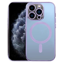 Load image into Gallery viewer, MagSafe Electroplating Straight TPU Phone Case, For iPhone 11, For iPhone 11 Pro, For iPhone 11 Pro Max