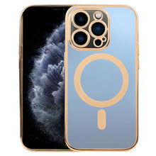 Load image into Gallery viewer, MagSafe Electroplating Straight TPU Phone Case, For iPhone 11, For iPhone 11 Pro, For iPhone 11 Pro Max