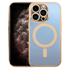 Load image into Gallery viewer, MagSafe Electroplating Straight TPU Phone Case, For iPhone 11, For iPhone 11 Pro, For iPhone 11 Pro Max