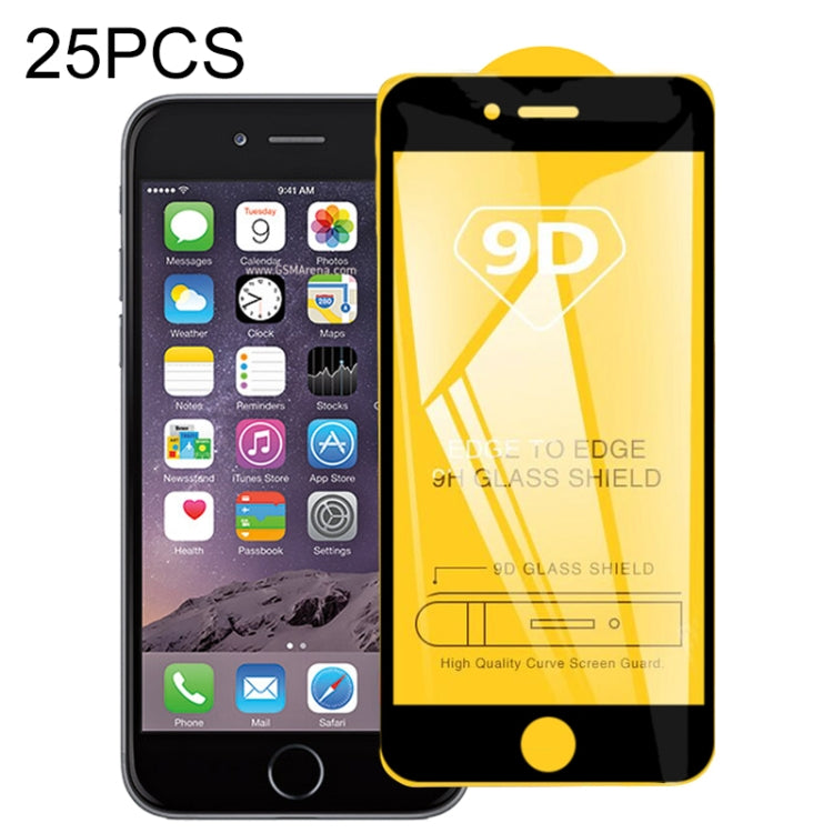 25 PCS 9D Full Glue Full Screen Tempered Glass Film