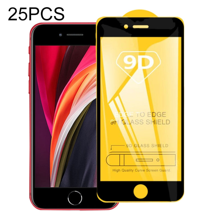 25 PCS 9D Full Glue Full Screen Tempered Glass Film
