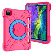 Load image into Gallery viewer, PC + Silicone Shockproof Combination Case with 360 Degree Rotating Holder &amp; Handle