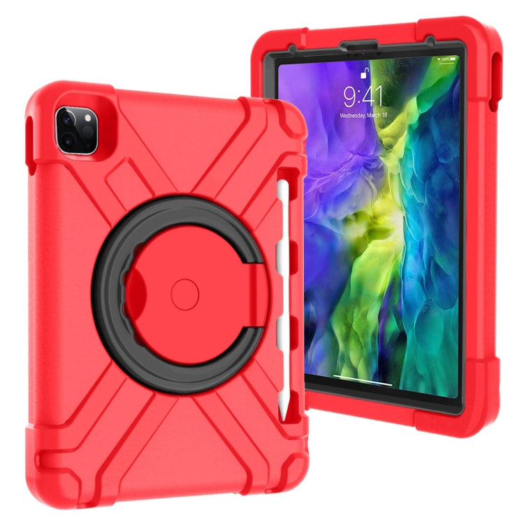 PC + Silicone Shockproof Combination Case with 360 Degree Rotating Holder & Handle