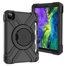 Load image into Gallery viewer, PC + Silicone Shockproof Combination Case with 360 Degree Rotating Holder &amp; Handle