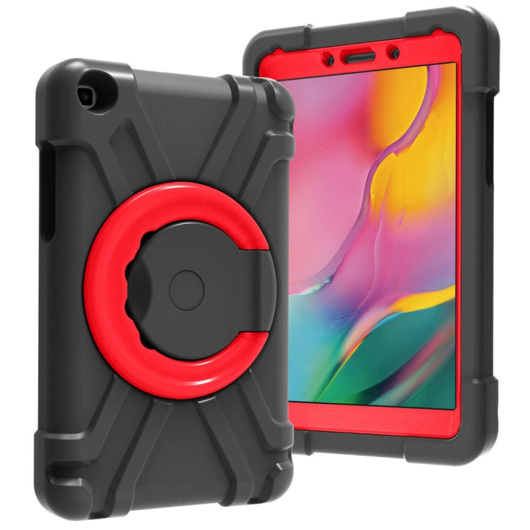 PC + Silicone Shockproof Combination Case with 360 Degree Rotating Holder & Handle