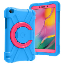 Load image into Gallery viewer, PC + Silicone Shockproof Combination Case with 360 Degree Rotating Holder &amp; Handle