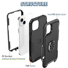 Load image into Gallery viewer, 3 in 1 Ring Holder Phone Case, For iPhone 14, For iPhone 14 Plus, For iPhone 14 Pro, For iPhone 14 Pro Max