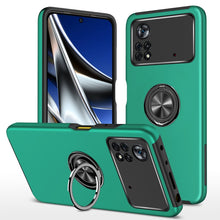 Load image into Gallery viewer, PC + TPU Shockproof Magnetic Phone Case with Invisible Ring Holder, For Xiaomi Poco X4 Pro 5G