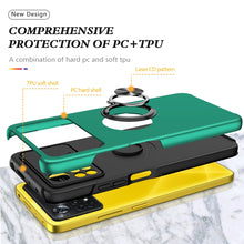 Load image into Gallery viewer, PC + TPU Shockproof Magnetic Phone Case with Invisible Ring Holder, For Xiaomi Poco X4 Pro 5G