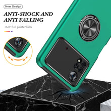 Load image into Gallery viewer, PC + TPU Shockproof Magnetic Phone Case with Invisible Ring Holder, For Xiaomi Poco X4 Pro 5G
