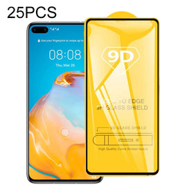 25 PCS 9D Full Glue Full Screen Tempered Glass Film, For Huawei P40, For Huawei P40 Lite, For Huawei Y7p 2020, For Huawei  Nova 6 SE, For Huawei  Nova 7i, For Huawei Y6s (2019), For Huawei Y9s, For Huawei P Smart Pro 2019, For Huawei P Smart 2020      ...