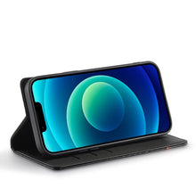 Load image into Gallery viewer, LC.IMEEKE Carbon Fiber PU + TPU Leather Case, For iPhone 14, For iPhone 14 Plus, For iPhone 14 Pro, For iPhone 14 Pro Max