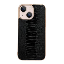 Load image into Gallery viewer, Genuine Leather Pinshang Series Nano Electroplating Phone Case, For iPhone 14, For iPhone 14 Plus, For iPhone 14 Pro, For iPhone 14 Pro Max, For iPhone 13, For iPhone 13 Pro, For iPhone 13 Pro Max