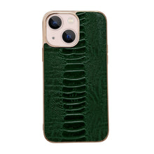 Load image into Gallery viewer, Genuine Leather Pinshang Series Nano Electroplating Phone Case, For iPhone 14, For iPhone 14 Plus, For iPhone 14 Pro, For iPhone 14 Pro Max, For iPhone 13, For iPhone 13 Pro, For iPhone 13 Pro Max