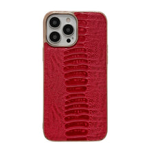 Load image into Gallery viewer, Genuine Leather Pinshang Series Nano Electroplating Phone Case, For iPhone 14, For iPhone 14 Plus, For iPhone 14 Pro, For iPhone 14 Pro Max, For iPhone 13, For iPhone 13 Pro, For iPhone 13 Pro Max