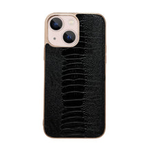 Load image into Gallery viewer, Genuine Leather Pinshang Series Nano Electroplating Phone Case, For iPhone 14, For iPhone 14 Plus, For iPhone 14 Pro, For iPhone 14 Pro Max, For iPhone 13, For iPhone 13 Pro, For iPhone 13 Pro Max