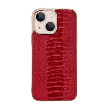 Load image into Gallery viewer, Genuine Leather Pinshang Series Nano Electroplating Phone Case, For iPhone 14, For iPhone 14 Plus, For iPhone 14 Pro, For iPhone 14 Pro Max, For iPhone 13, For iPhone 13 Pro, For iPhone 13 Pro Max