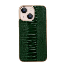 Load image into Gallery viewer, Genuine Leather Pinshang Series Nano Electroplating Phone Case, For iPhone 14, For iPhone 14 Plus, For iPhone 14 Pro, For iPhone 14 Pro Max, For iPhone 13, For iPhone 13 Pro, For iPhone 13 Pro Max