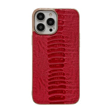Load image into Gallery viewer, Genuine Leather Pinshang Series Nano Electroplating Phone Case, For iPhone 14, For iPhone 14 Plus, For iPhone 14 Pro, For iPhone 14 Pro Max, For iPhone 13, For iPhone 13 Pro, For iPhone 13 Pro Max