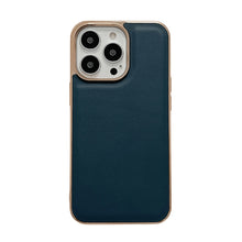Load image into Gallery viewer, Genuine Leather Xiaoya Series Nano Electroplating Phone Case, For iPhone 14, For iPhone 14 Plus, For iPhone 14 Pro, For iPhone 14 Pro Max, For iPhone 13, For iPhone 13 Pro, For iPhone 13 Pro Max