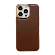 Load image into Gallery viewer, Genuine Leather Xiaoya Series Nano Electroplating Phone Case, For iPhone 14, For iPhone 14 Plus, For iPhone 14 Pro, For iPhone 14 Pro Max, For iPhone 13, For iPhone 13 Pro, For iPhone 13 Pro Max
