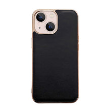 Load image into Gallery viewer, Genuine Leather Xiaoya Series Nano Electroplating Phone Case, For iPhone 14, For iPhone 14 Plus, For iPhone 14 Pro, For iPhone 14 Pro Max, For iPhone 13, For iPhone 13 Pro, For iPhone 13 Pro Max