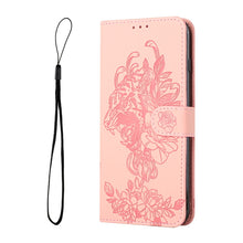 Load image into Gallery viewer, Tiger Flower Embossing Leather Phone Case, For iPhone 14, For iPhone 14 Plus, For iPhone 14 Pro, For iPhone 14 Pro Max