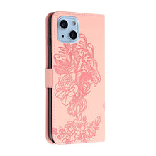 Load image into Gallery viewer, Tiger Flower Embossing Leather Phone Case, For iPhone 14, For iPhone 14 Plus, For iPhone 14 Pro, For iPhone 14 Pro Max