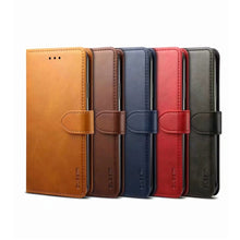 Load image into Gallery viewer, GUSSIM Business Style Horizontal Flip Leather Case with Holder &amp; Card Slots &amp; Wallet