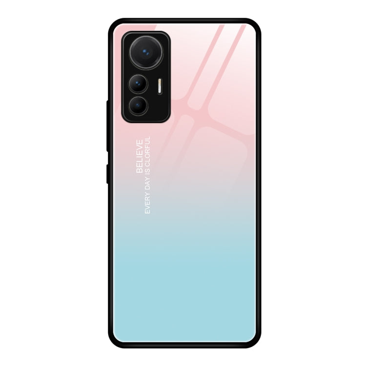 Colorful Painted Glass Phone Case, For Xiaomi 12 Lite
