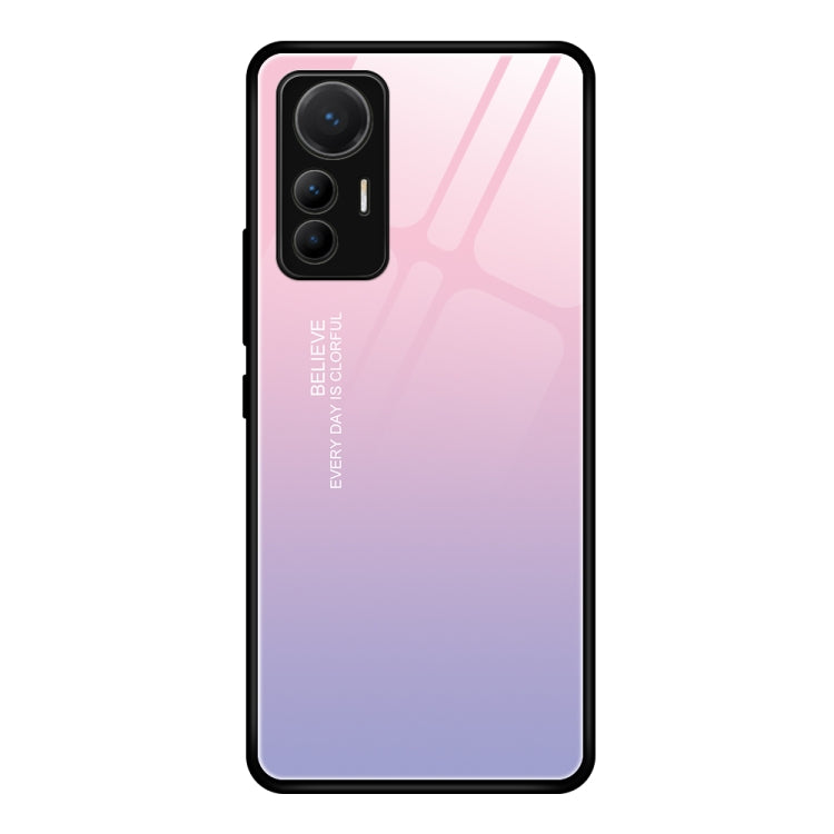 Colorful Painted Glass Phone Case, For Xiaomi 12 Lite