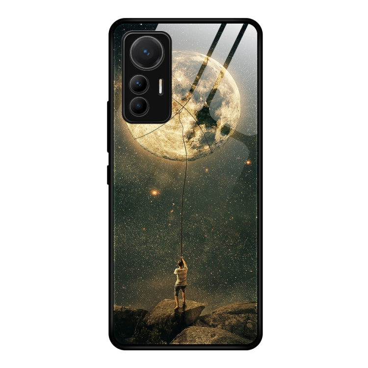 Colorful Painted Glass Phone Case, For Xiaomi 12 Lite
