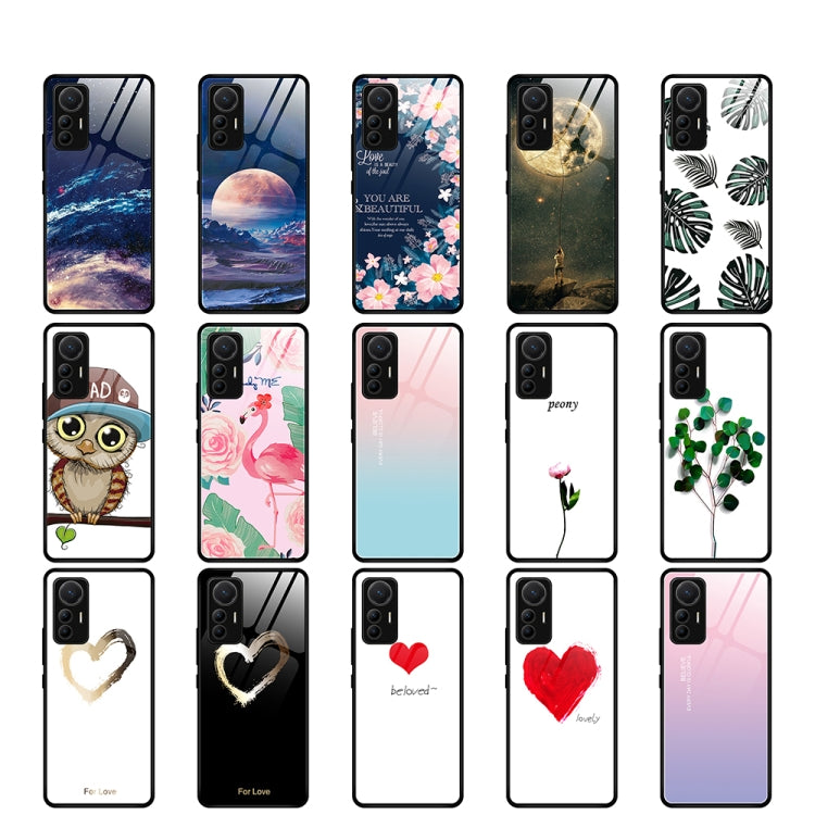 Colorful Painted Glass Phone Case, For Xiaomi 12 Lite
