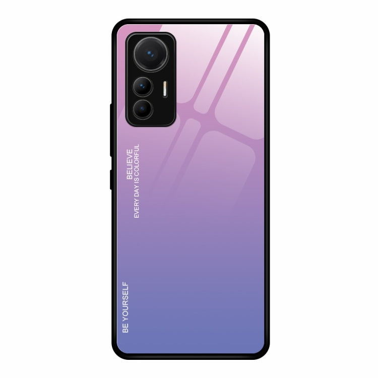 Gradient Color Glass Case, For Xiaomi 12 Lite