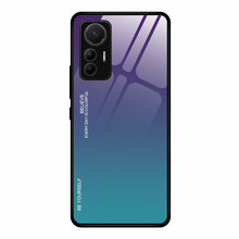 Load image into Gallery viewer, Gradient Color Glass Case, For Xiaomi 12 Lite