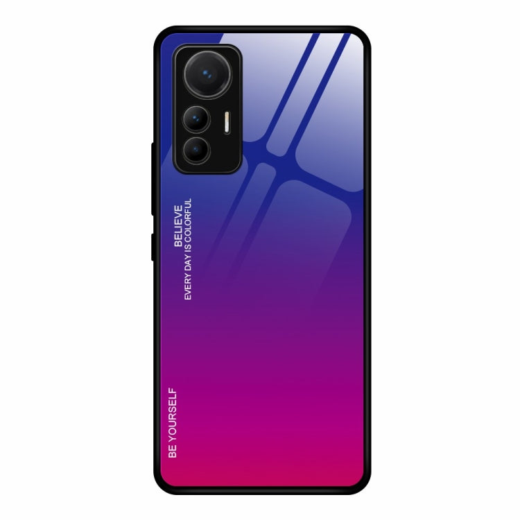Gradient Color Glass Case, For Xiaomi 12 Lite
