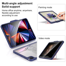 Load image into Gallery viewer, Mutural Transparent Holder Tablet Case, For iPad Air 2022/ 2020 10.9, For iPad Pro 11 / 2021 / 2020 / 2018, For iPad 10.2 2021 / 2020 / 2019 / 10.5