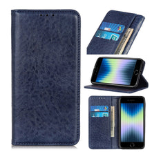 Load image into Gallery viewer, Magnetic Suction Crazy Horse Pattern PU Left and Right Open with Bracket and Card Slot and Wallet, For iPhone SE 2022 / SE 2020